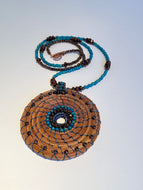 ARTIST CORNER Handmade Pinestraw Pendant Jewelry by Elaine Tanner