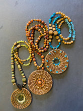 Load image into Gallery viewer, ARTIST CORNER Handmade Pinestraw Pendant Jewelry by Elaine Tanner
