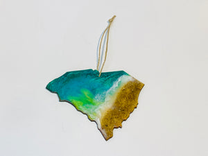 ARTIST CORNER South Carolina Resin Ornament